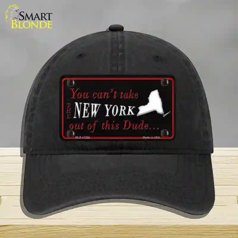HAT07-MLP-11286 4 x 2.2 in. York Dude Novelty License Plate Hat, Black - Unconstructed Cotton