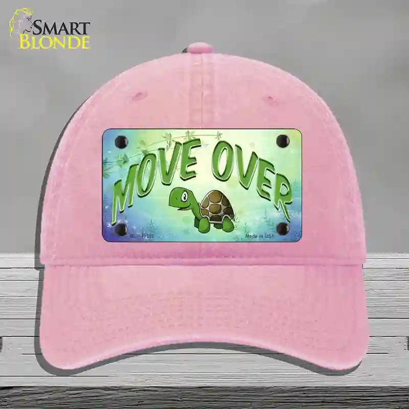 HAT12-MLP-11565 4 x 2.2 in. Move Over Novelty License Plate Hat, Pink - Unconstructed Cotton