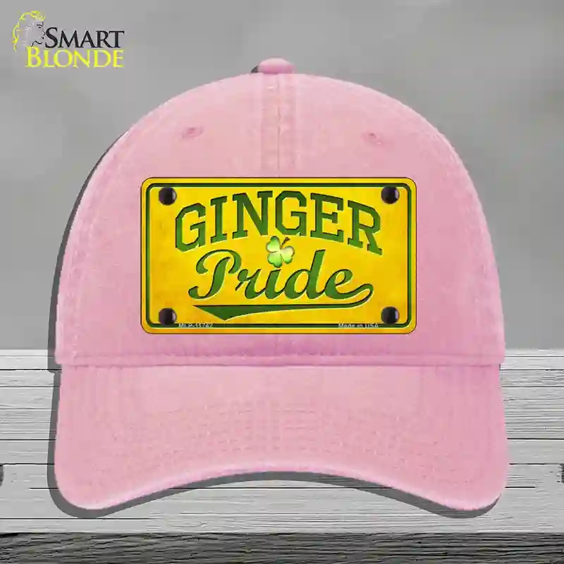 HAT12-MLP-11742 4 x 2.2 in. Ginger Pride Novelty License Plate Hat, Pink - Unconstructed Cotton