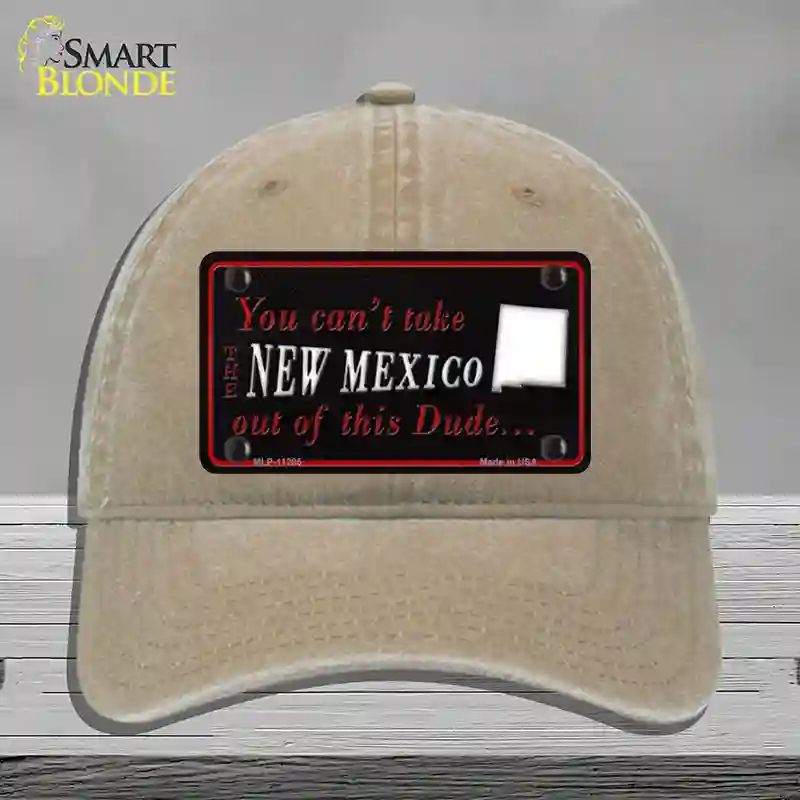 HAT09-MLP-11285 4 x 2.2 in. Mexico Dude Novelty License Plate Hat, Khaki - Unconstructed Cotton