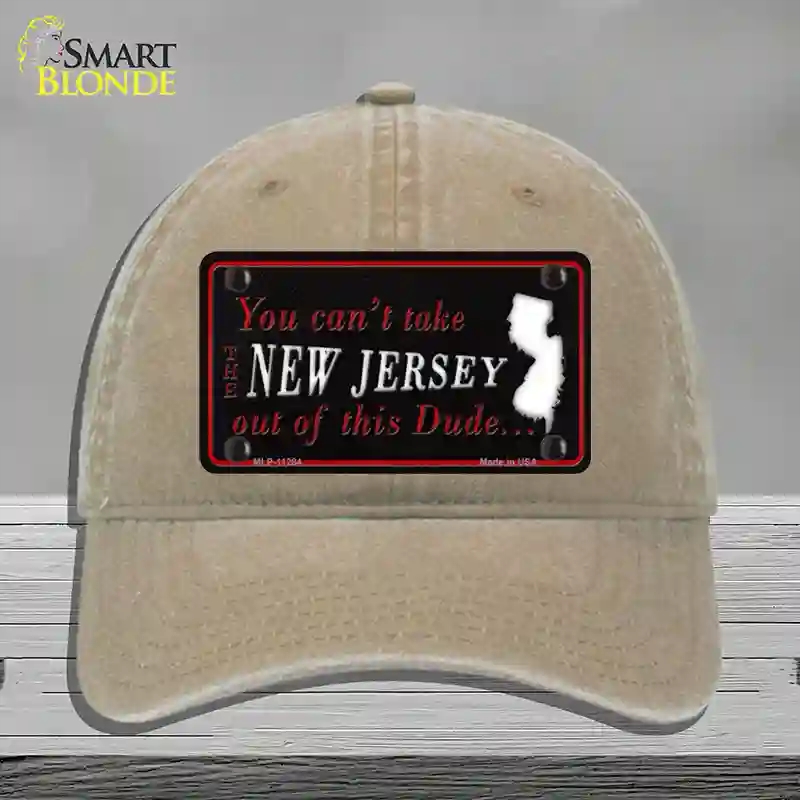 HAT09-MLP-11284 4 x 2.2 in. Jersey Dude Novelty License Plate Hat, Khaki - Unconstructed Cotton