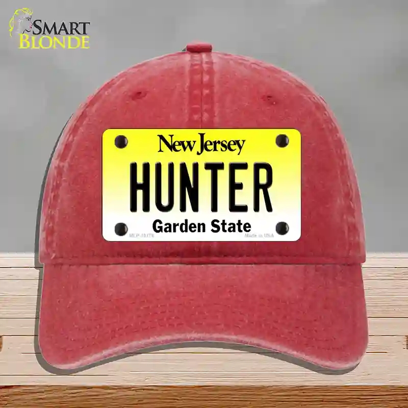 HAT13-MLP-10176 4 x 2.2 in. Hunter Jersey Novelty License Plate Hat, Red - Unconstructed Cotton