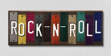 WS-101 1.5 x 6 in. Rock-N-Roll Fun Strips Novelty Wood Sign