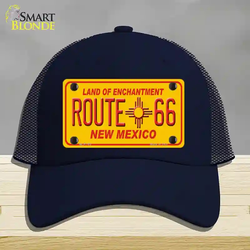 HAT16-MLP-103 4 x 2.2 in. Route 66 Mexico Novelty License Plate Hat, Navy - Mesh