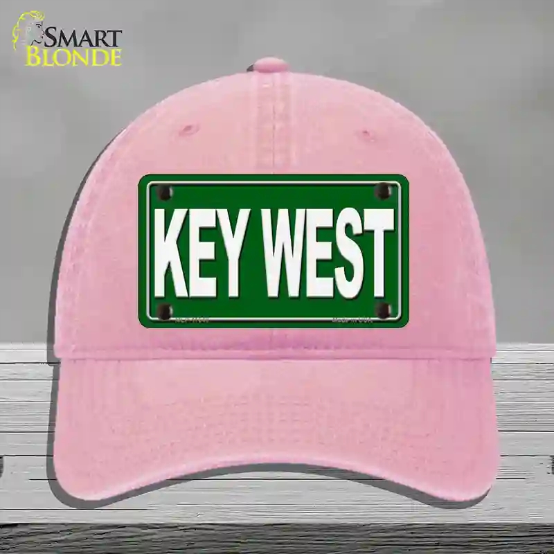 HAT12-MLP-11648 4 x 2.2 in. Key West Novelty License Plate Hat, Pink - Unconstructed Cotton