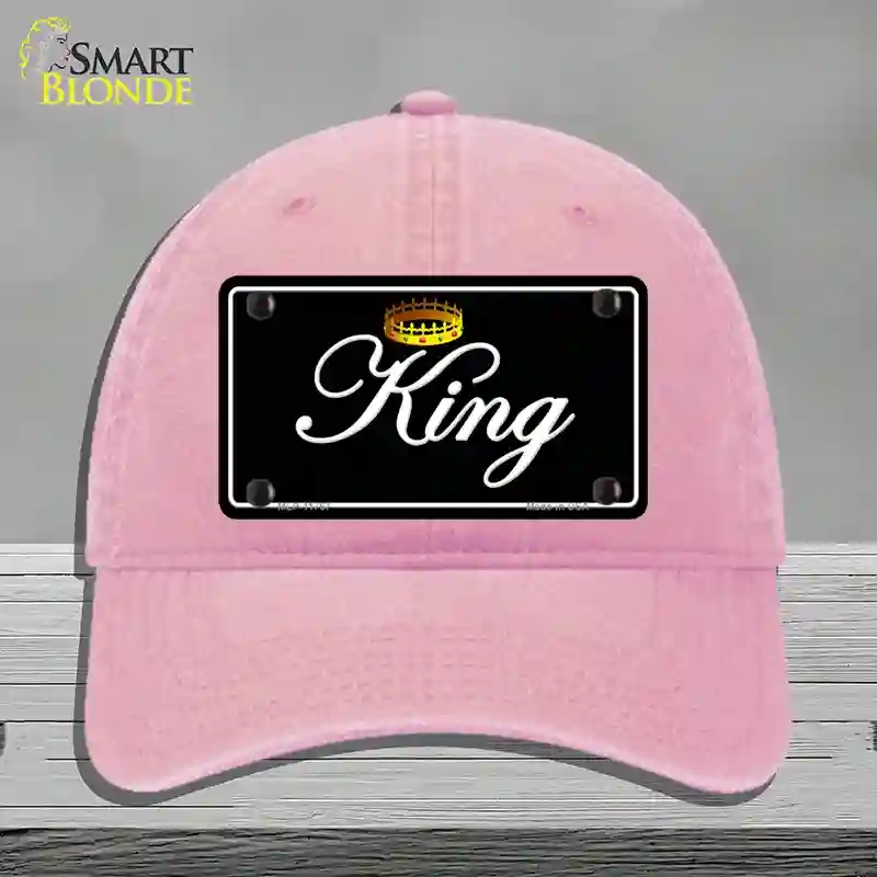 HAT12-MLP-11767 4 x 2.2 in. King Novelty License Plate Hat, Pink - Unconstructed Cotton