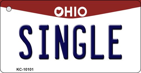 KC-10101 1.5 x 3 in. Single Ohio State License Plate Key Chain