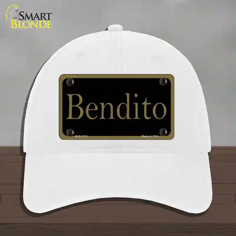 HAT14-MLP-1116 4 x 2.2 in. Bendito Novelty License Plate Hat, White - Unconstructed Cotton