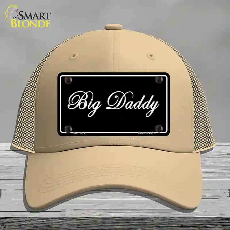 HAT15-MLP-11701 4 x 2.2 in. Big Daddy Novelty License Plate Hat, Khaki - Mesh