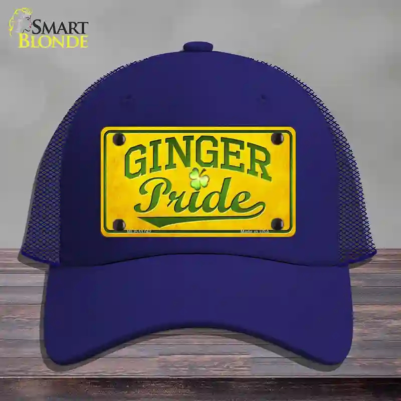 HAT18-MLP-11742 4 x 2.2 in. Ginger Pride Novelty License Plate Hat, Royal Blue - Mesh
