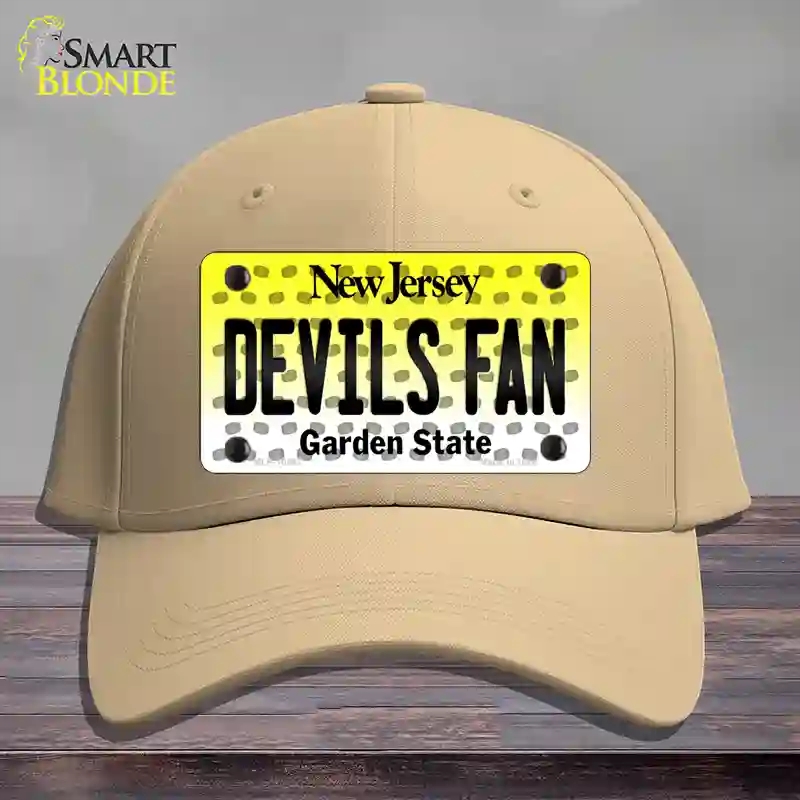 HAT22-MLP-10847 4 x 2.2 in. Devils Fan Jersey Novelty License Plate Hat, Khaki - Cotton