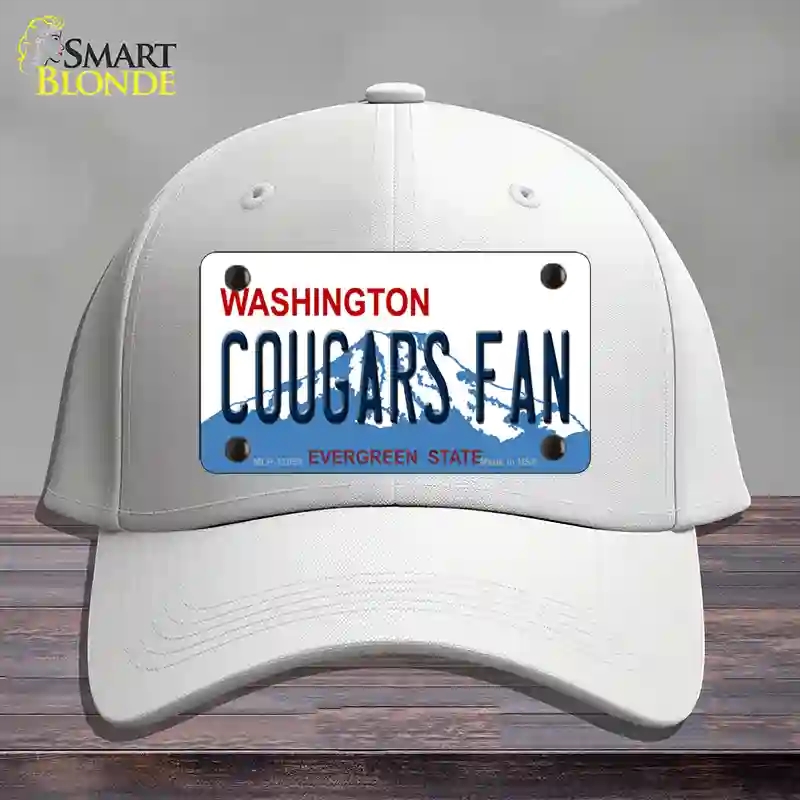 HAT21-MLP-12058 4 x 2.2 in. Washington Cougars Fan Novelty License Plate Hat, White - Cotton
