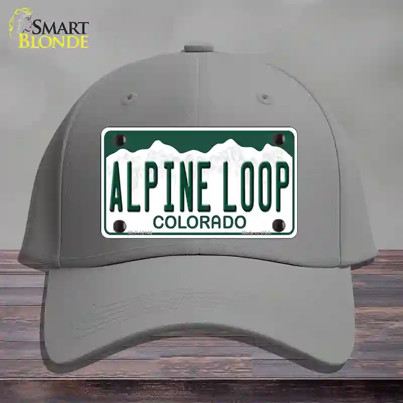 HAT23-MLP-12148 4 x 2.2 in. Alpine Loop Colorado Novelty License Plate Hat, Gray - Cotton