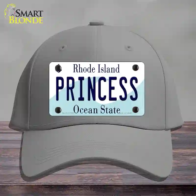 HAT23-MLP-11212 4 x 2.2 in. Princess Rhode Island State Novelty License Plate Hat, Gray - Cotton
