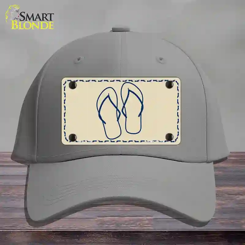 HAT23-MLP-1178 4 x 2.2 in. Flip Flops Novelty License Plate Hat, Gray - Cotton