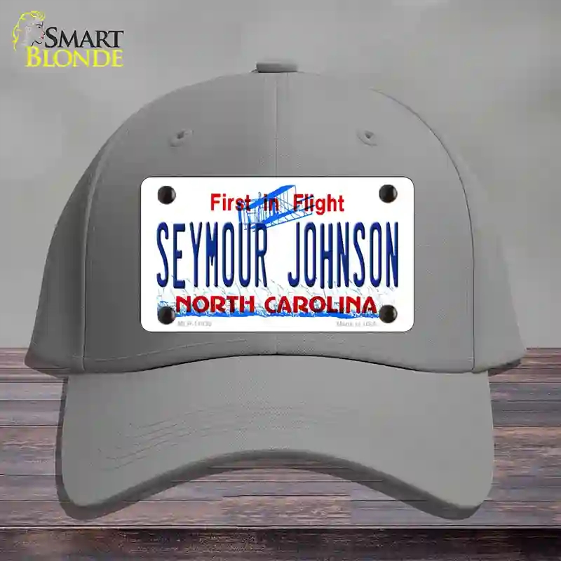 HAT23-MLP-11835 4 x 2.2 in. Seymour Johnson North Carolina Novelty License Plate Hat, Gray - Cotton