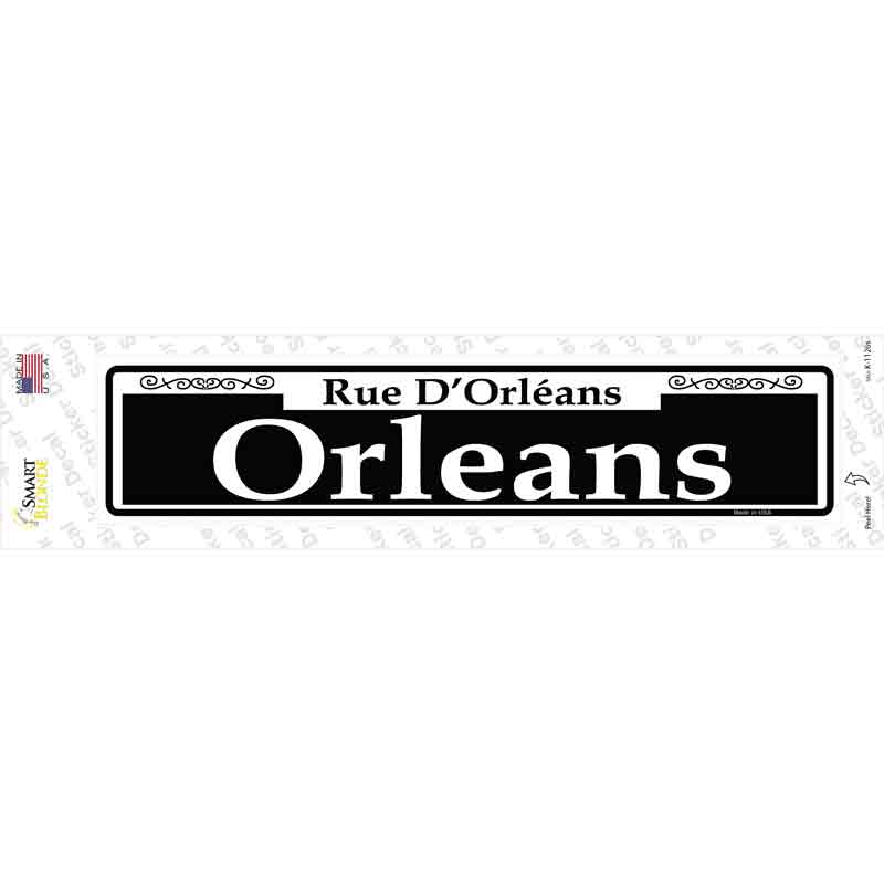 K-1126s-M 9 x 12 in. Orleans Novelty Narrow Sticker Decal - Medium