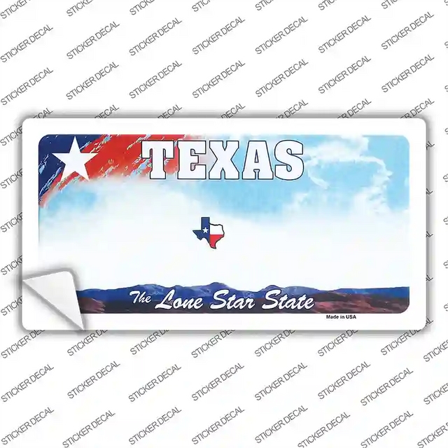 LP-10787s-XL 12 x 6 in. Texas   State Novelty Sticker Decal - Extra Large
