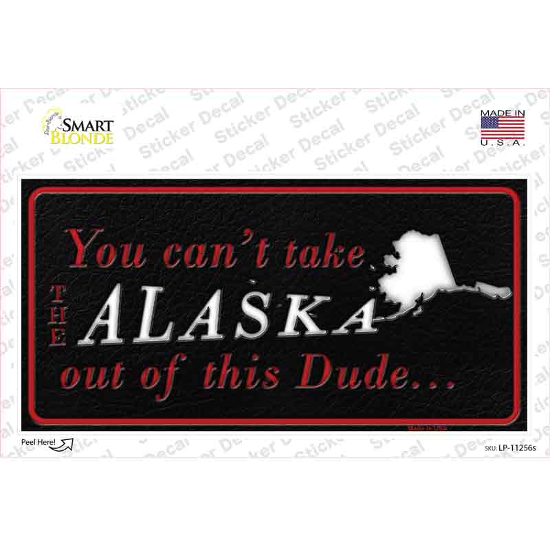LP-11256s-M 6 x 3 in. Alaska Dude Novelty Sticker Decal - Medium