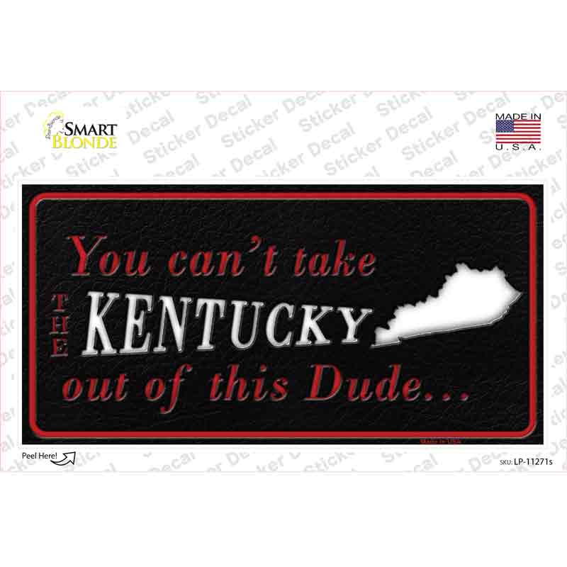 LP-11271s-M 6 x 3 in. Kentucky Dude Novelty Sticker Decal - Medium
