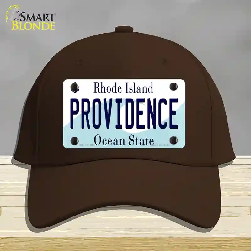 HAT24-MLP-11182 4 x 2.2 in. Providence Rhode Island State Novelty License Plate Hat, Dark Brown - Cotton
