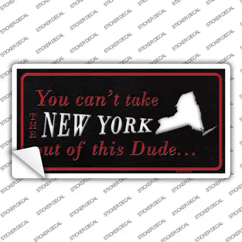 LP-11286s-S 3 x 1.5 in. York Dude Novelty Sticker Decal - Small