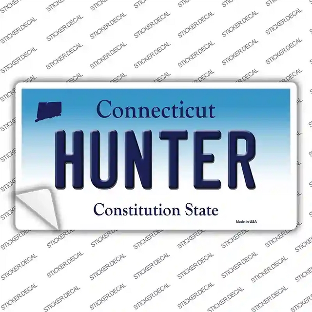 LP-10924s-L 9 x 4.5 in. Hunter Connecticut Novelty Sticker Decal - Large