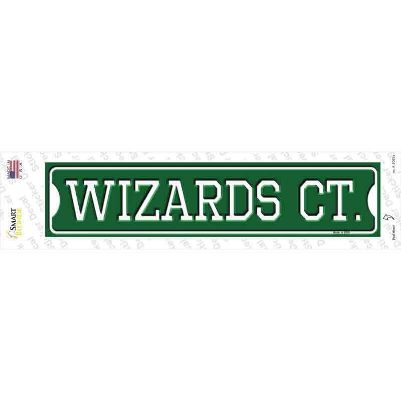 K-1035s-M 9 x 12 in. Wizards Ct Novelty Narrow Sticker Decal - Medium