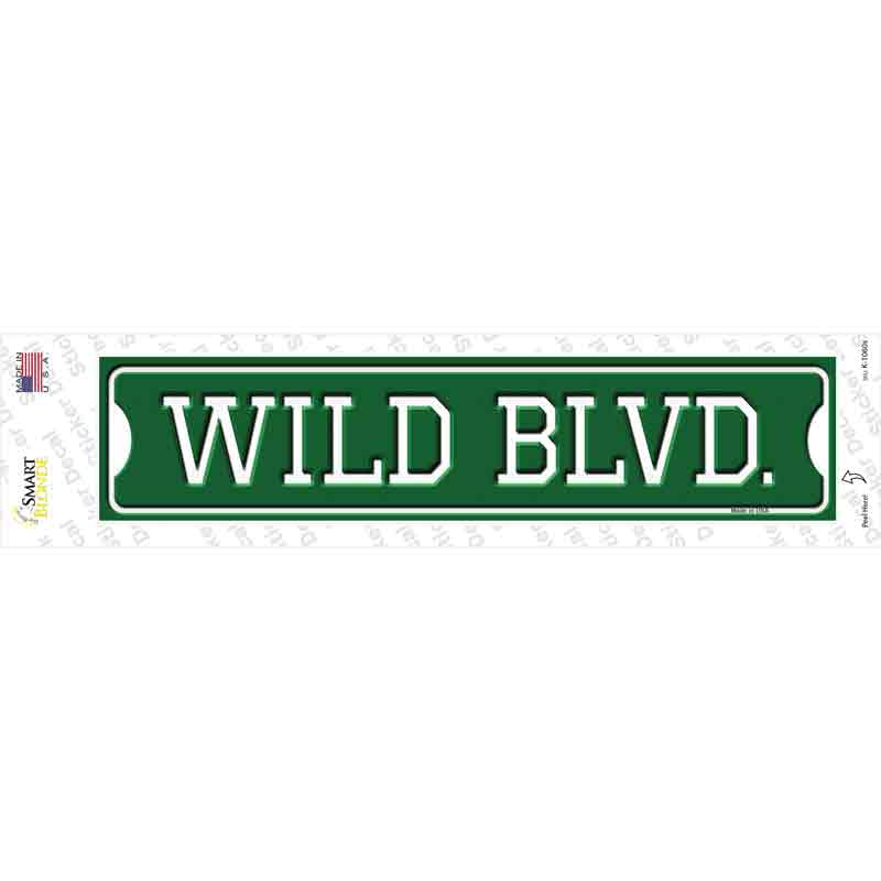 K-1060s-M 9 x 12 in. Wild BLVD Novelty Narrow Sticker Decal - Medium