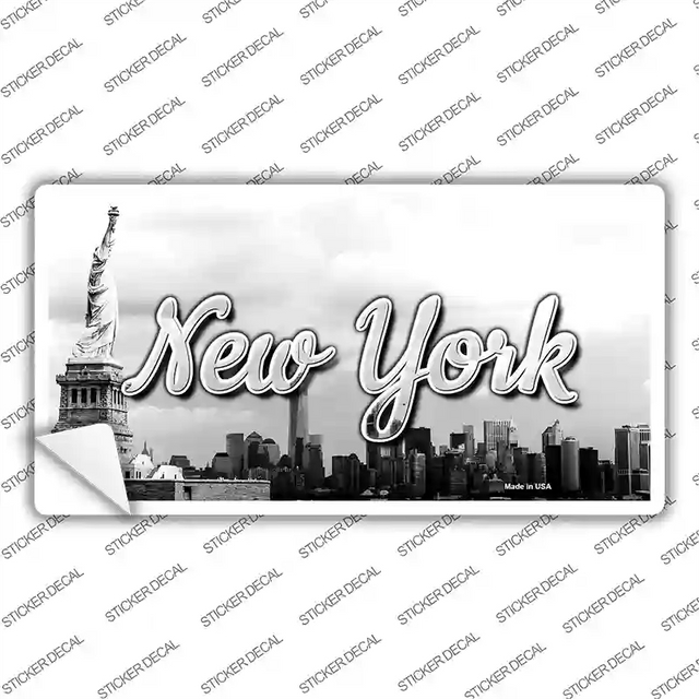 LP-11619s-L 9 x 4.5 in. York Statue of Liberty State Novelty Sticker Decal - Large