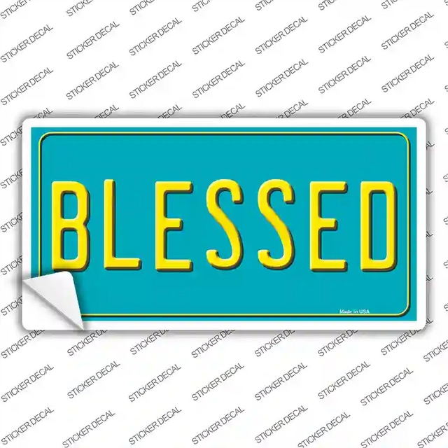 LP-11644s-XL 12 x 6 in. Blessed Novelty Sticker Decal - Extra Large