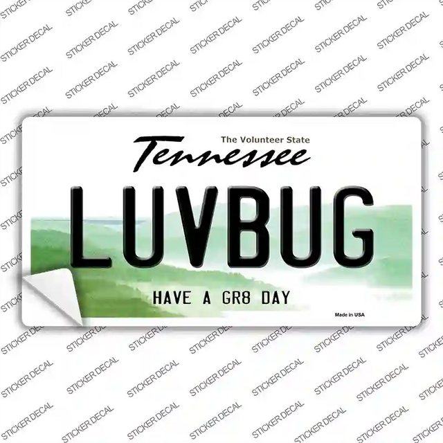LP-13645s-L 9 x 4.5 in. Love Bug Novelty Sticker Decal - Large