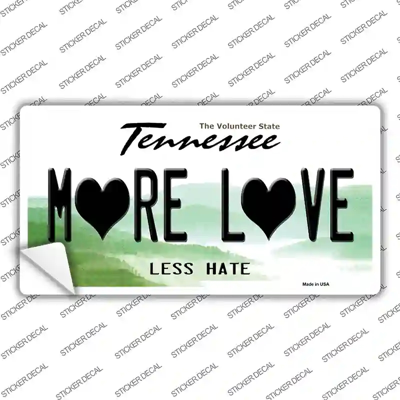 LP-13650s-S 3 x 1.5 in. More Love Novelty Sticker Decal - Small