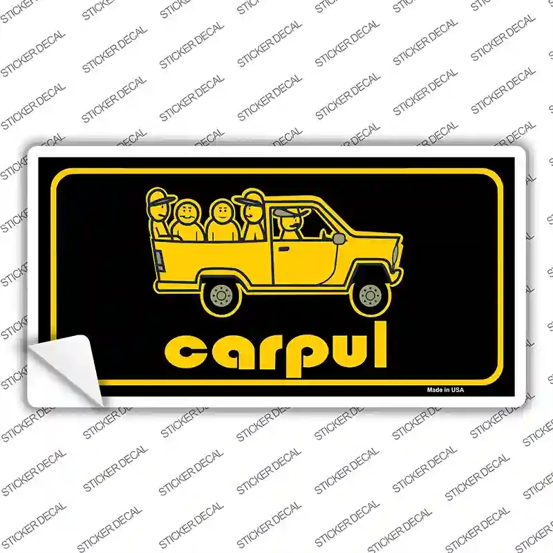 LP-1530s-S 3 x 1.5 in. Carpul Novelty Sticker Decal - Small