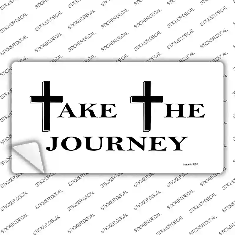LP-260s-S 3 x 1.5 in. Take The Journey Vanity Novelty Sticker Decal - Small