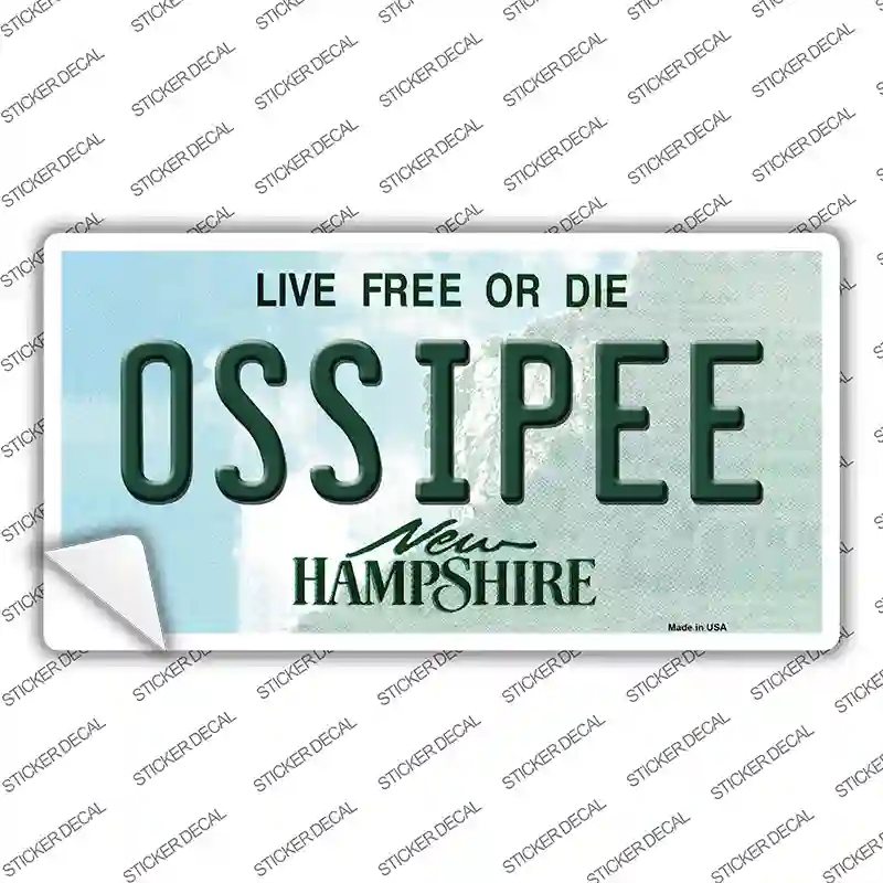 LP-13791s-S 3 x 1.5 in. Ossipee Hampshire Novelty Sticker Decal - Small
