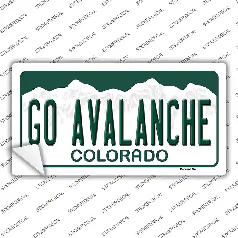 LP-13359s-S 3 x 1.5 in. Go Avalanche Novelty Sticker Decal - Small