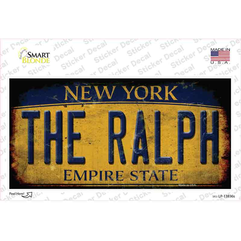 LP-13836s-M 6 x 3 in. The Ralph York Rusty Novelty Sticker Decal - Medium