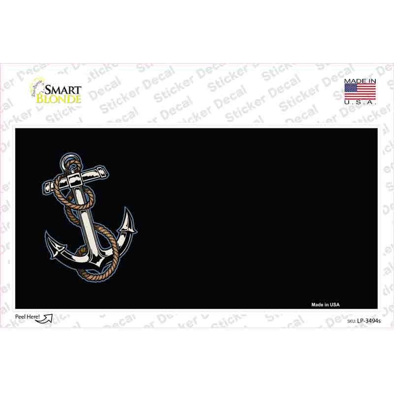 LP-3494s-M 6 x 3 in. Anchor Offset Novelty Sticker Decal - Medium