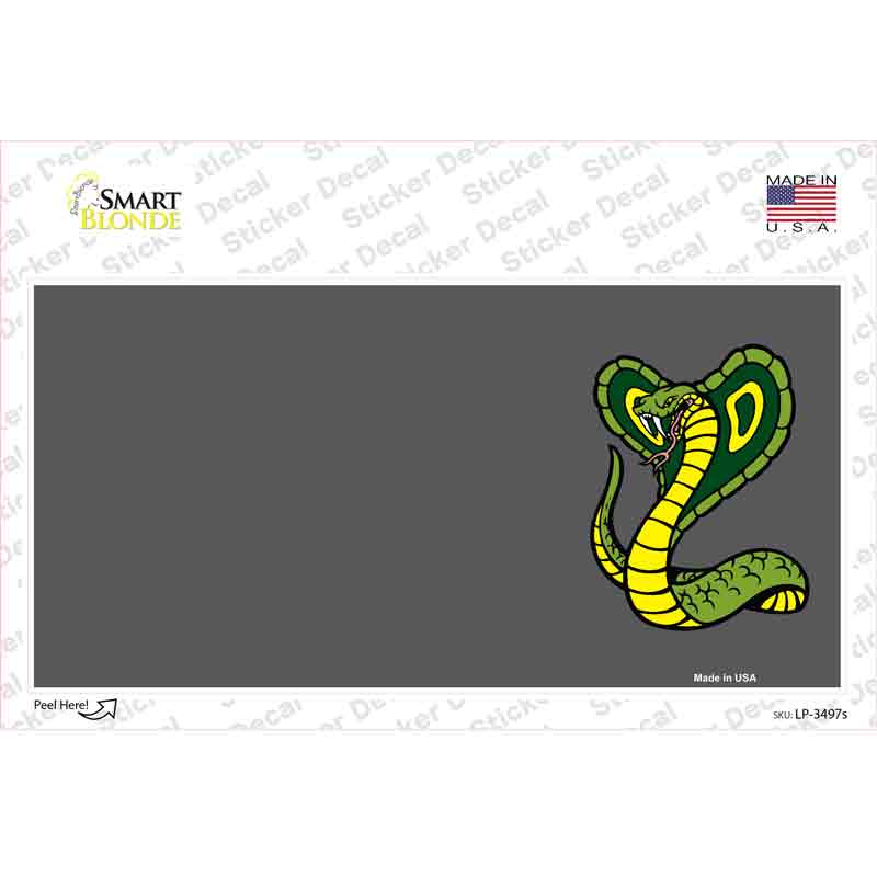 LP-3497s-M 6 x 3 in. Cobra Offset Novelty Sticker Decal - Medium