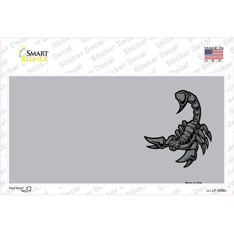 LP-3498s-M 6 x 3 in. Scorpion Offset Novelty Sticker Decal - Medium