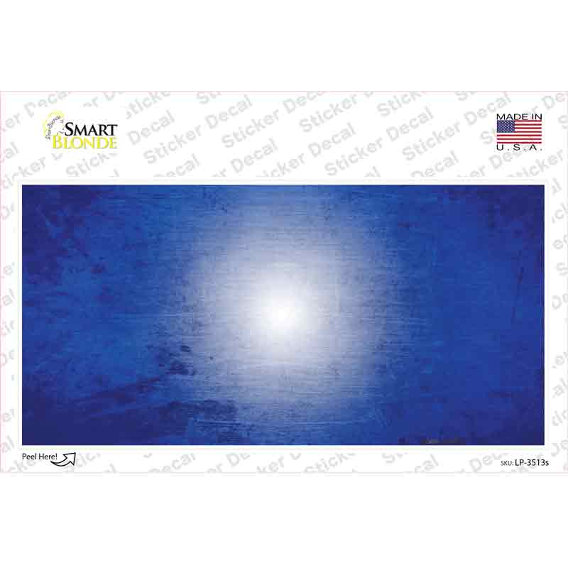 LP-3513s-M 6 x 3 in. Blue White Fade Scratched Novelty Sticker Decal - Medium