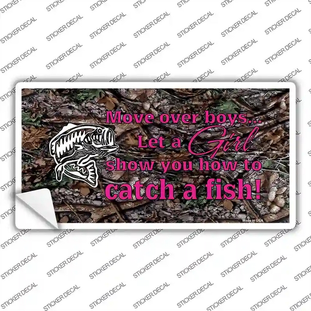 LP-5272s-XL 12 x 6 in. Move Over Boys Novelty Sticker Decal - Extra Large