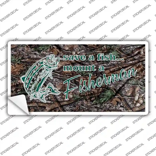 LP-5274s-XL 12 x 6 in. Save A Fish Novelty Sticker Decal - Extra Large
