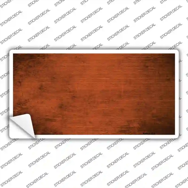LP-6904s-L 9 x 4.5 in. Orange Oil Rubbed Solid Novelty Sticker Decal - Large