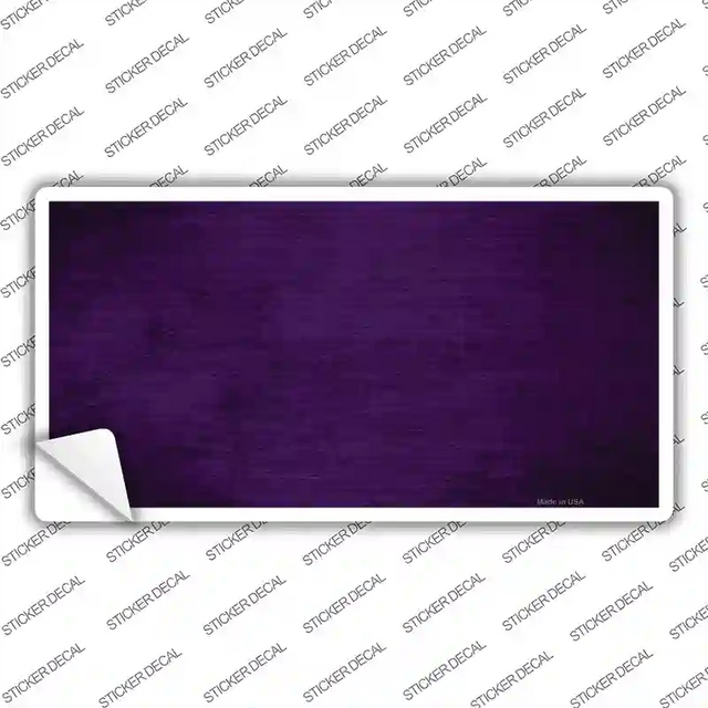 LP-6907s-XL 12 x 6 in. Purple Oil Rubbed Solid Novelty Sticker Decal - Extra Large