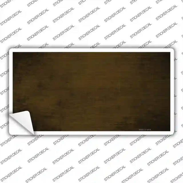 LP-6908s-XL 12 x 6 in. Brown Oil Rubbed Solid Novelty Sticker Decal - Extra Large