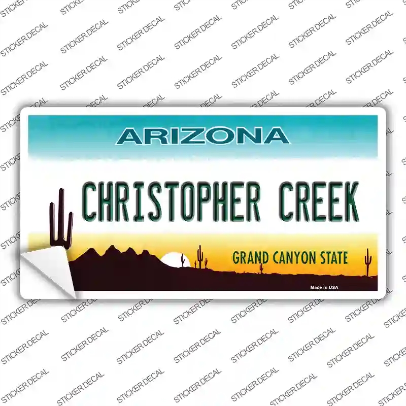LP-12328s-S 3 x 1.5 in. Christopher Creek Arizona Novelty Sticker Decal - Small