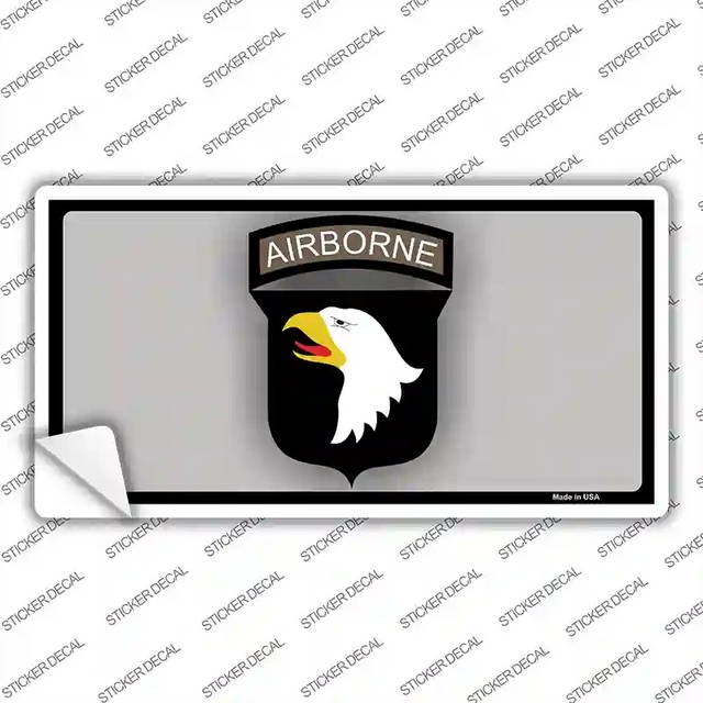 LP-2553s-L 9 x 4.5 in. Airborne Eagle Novelty Sticker Decal - Large