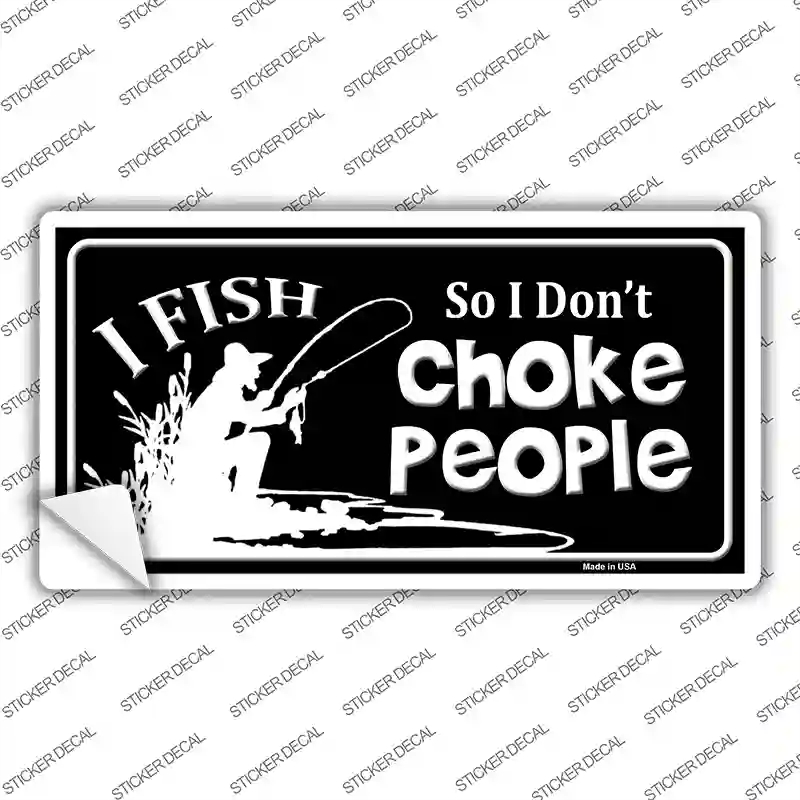 LP-8289s-S 3 x 1.5 in. Dont Choke People Novelty Sticker Decal - Small